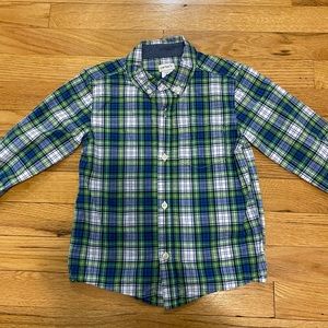 Carters Plaid Button Down Front Shirt